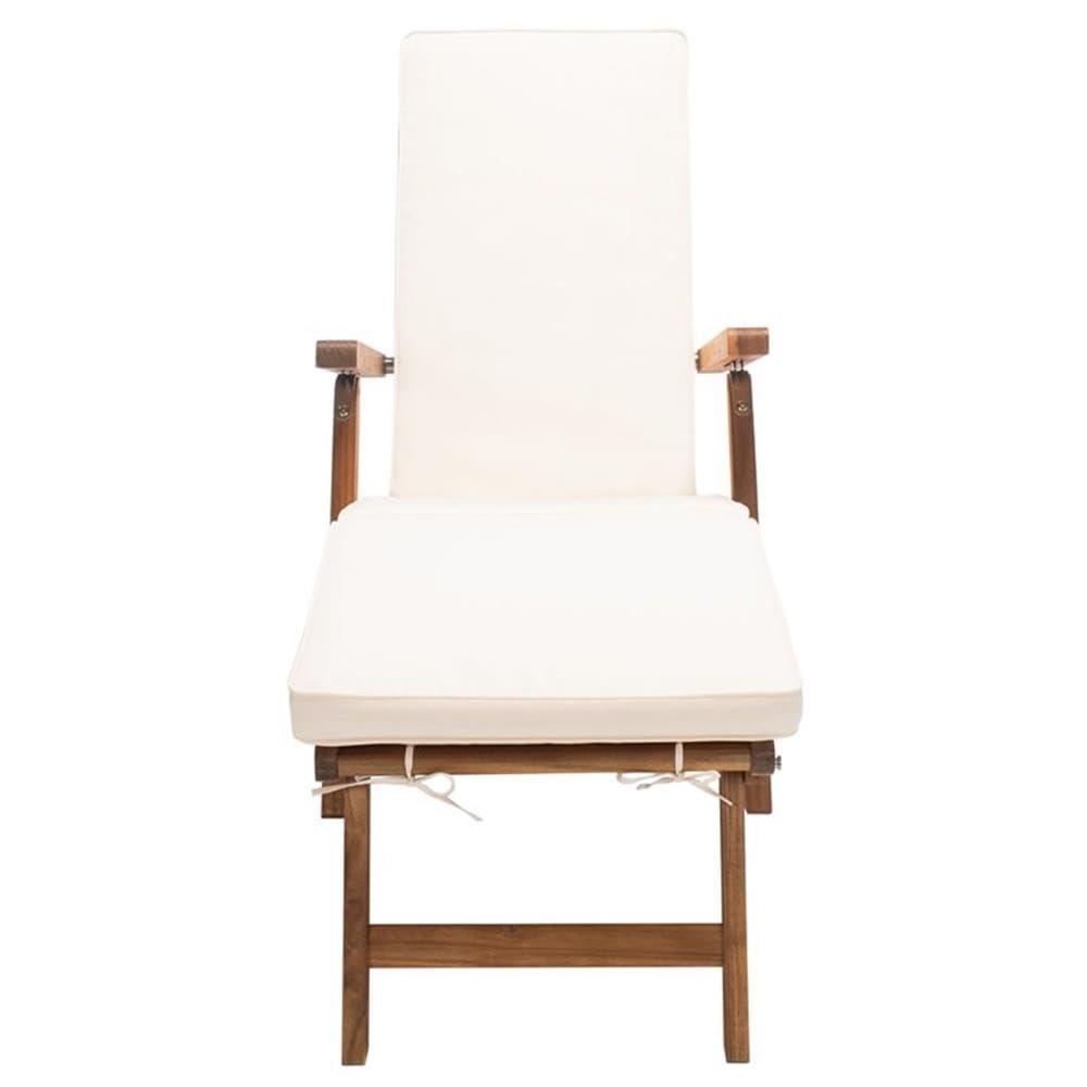 Palmdale Lounge Chair - Outdoor - PAT7015 - Natural/Beige -Safavieh