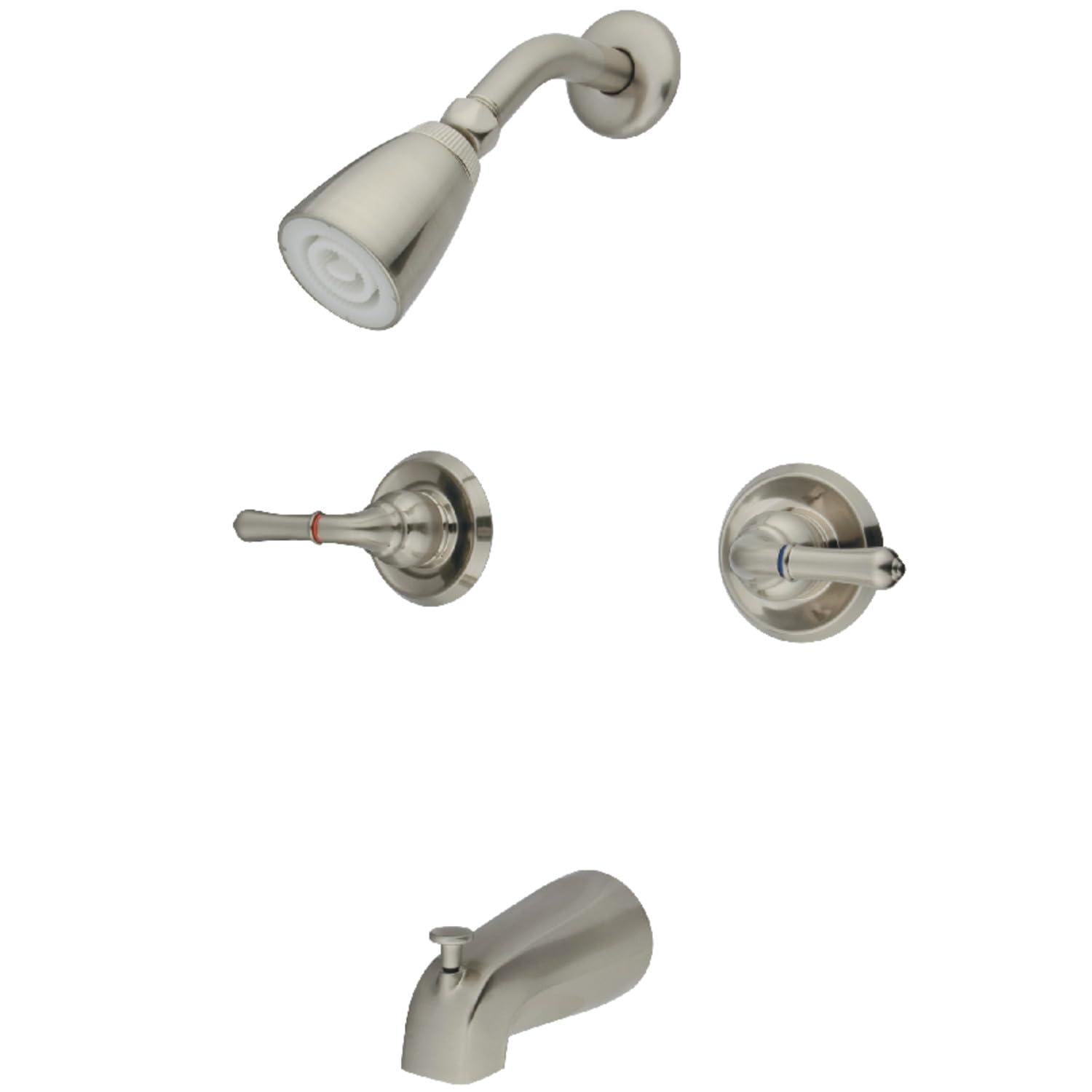 Kingston Brass Magellan Double-Handle Tub and Shower Faucet