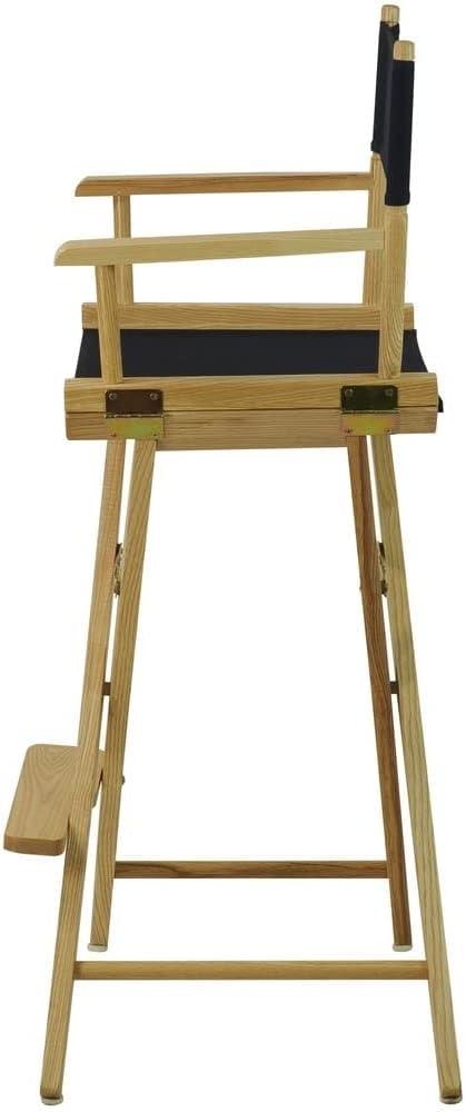 Extra-Wide Solid American Hardwood Director's Chair with Natural Canvas