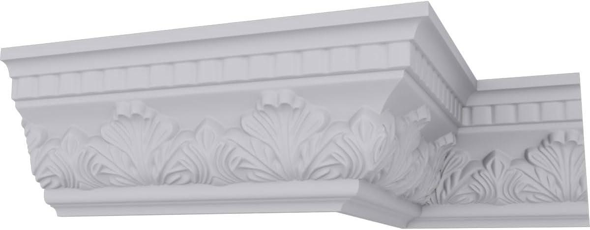 Ekena Millwork 4 1/2"H x 3 1/4"P x 5 1/2"F x 94 1/2"L Devon Crown Moulding