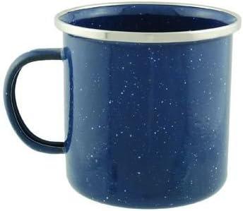 Mug Cup with Stainless Steel Rim, 12 ounce, Multicolor