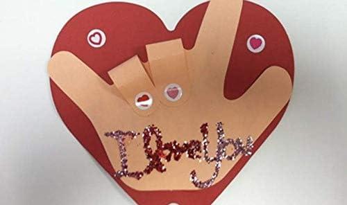 SHAPES ETC. Heart Large Tri-Color Creative Cut-Outs- 5.5”