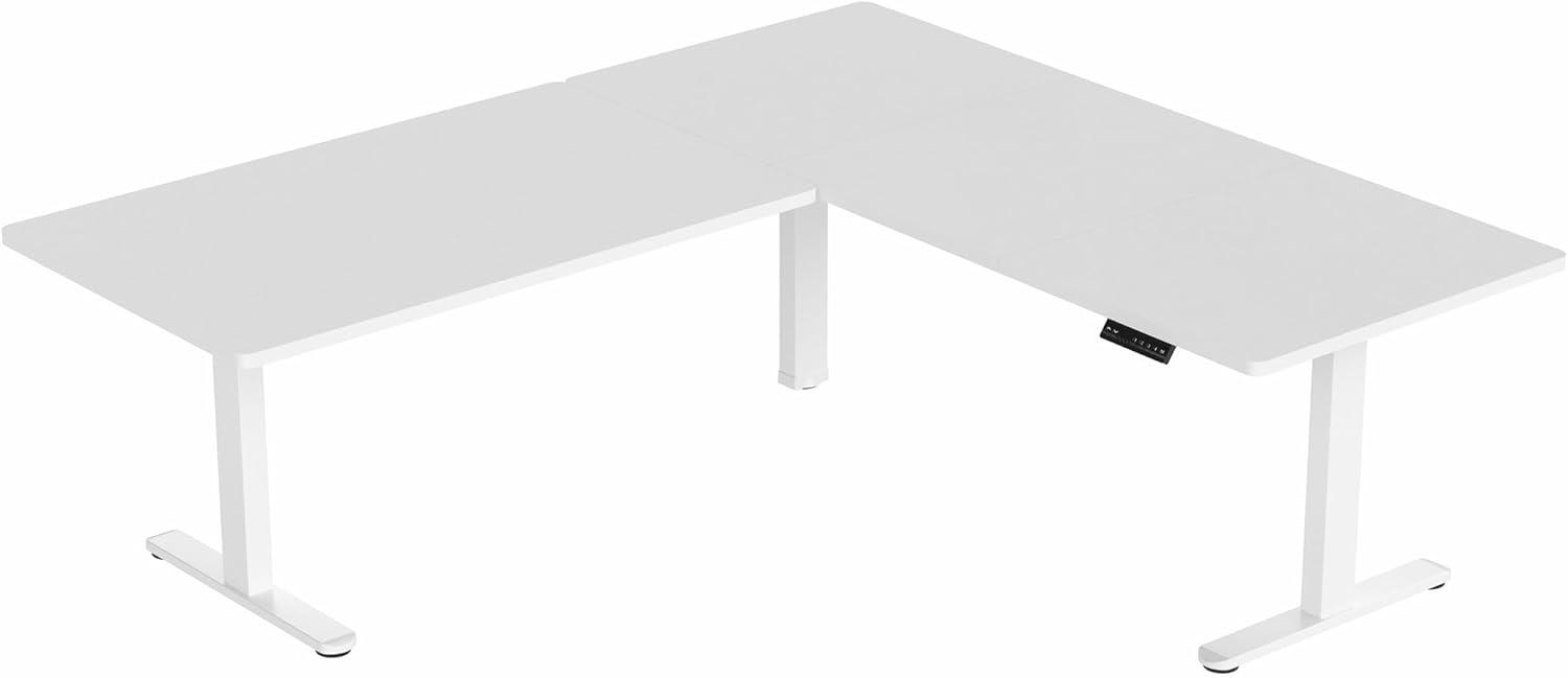 VIVO Electric 77" x 71" Corner Stand Up Desk, 3E7B Series | Wayfair