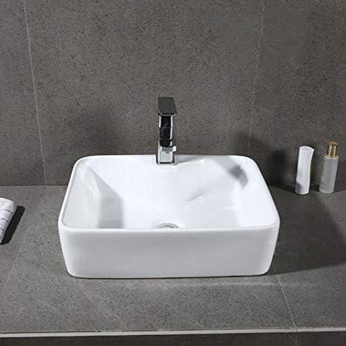 Safavieh Fen 18.9'' White Ceramic Rectangular Bathroom Sink