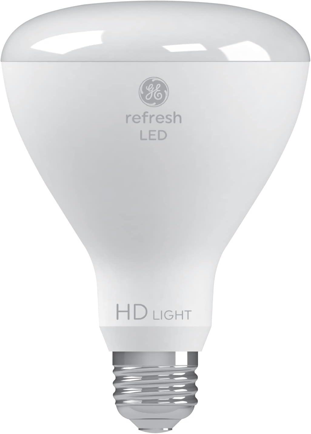 GE 2pk 65W Refresh BR30 LED Indoor Floodlight Bulbs Daylight: Dimmable, 5000K, 650 Lumens, Energy Star Certified