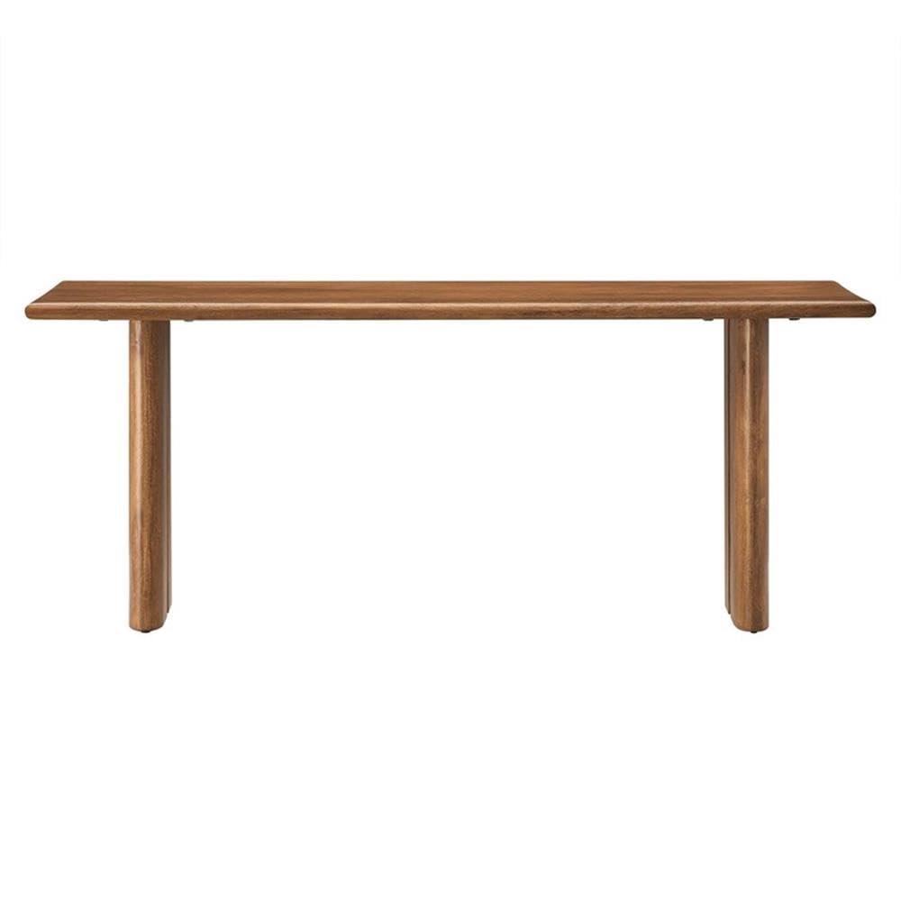 Modway Amistad 46" Solid Wood Bench, Walnut