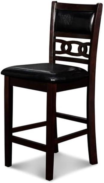 New Classic Furniture Gia 5-Piece Transitional Wood Dining Set in Ebony