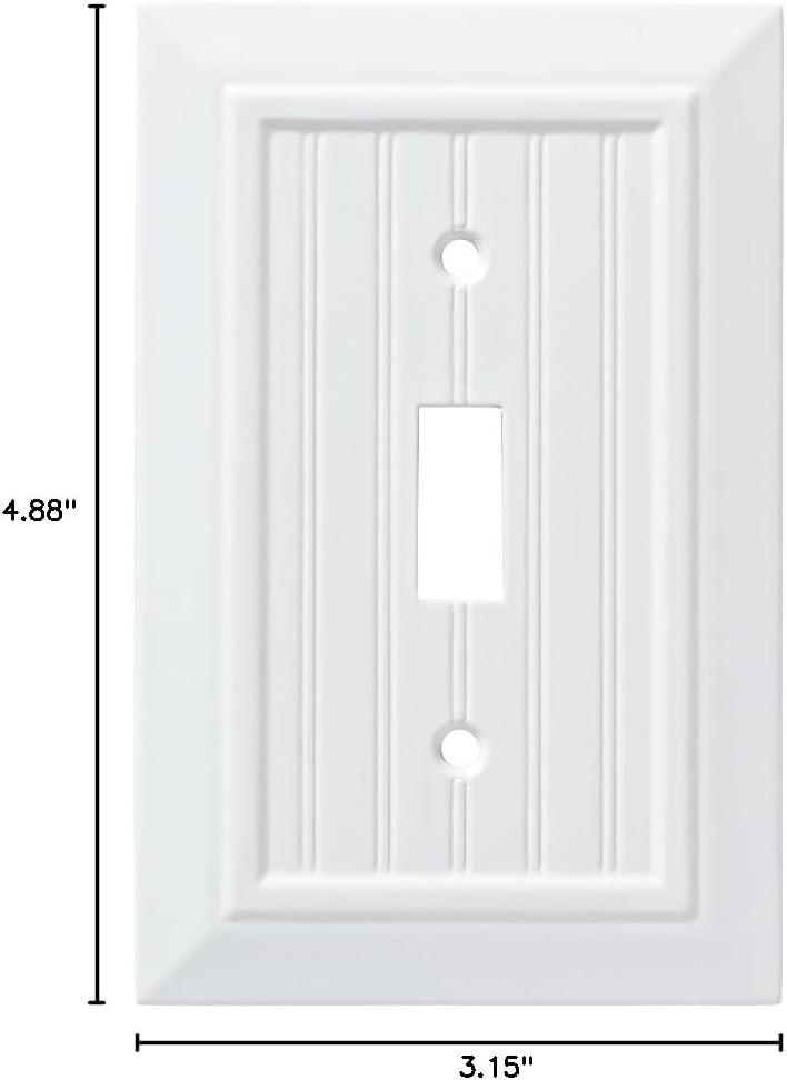 Franklin Brass Classic Beadboard 1-Gang Toggle Light Switch Wall Plate