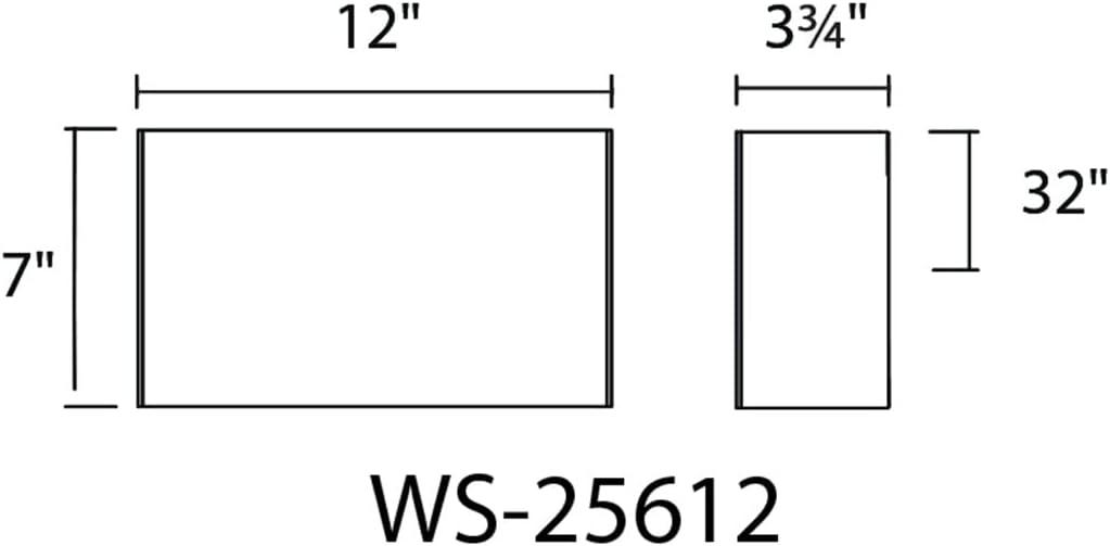 WAC Lighting Blok 1-Light LED 3000K Contemporary Aluminum Wall Sconce in Nickel