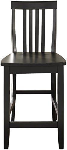 Set of 2 24" School House Counter Height Barstools - Crosley