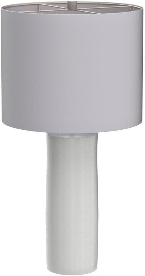 Set of 2 Steuben Ceramic Table Lamps White - Signature Design by Ashley: Textured Base, UL Listed, Modern Decor