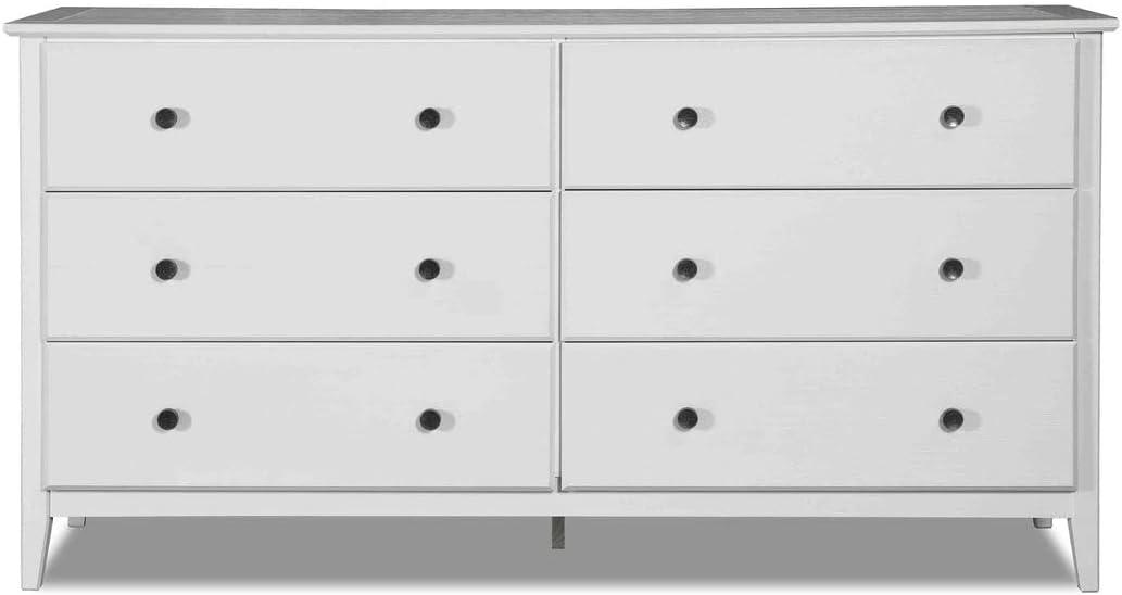 Greenport Solid Wood 63.75'' W 6 - Drawer Dresser