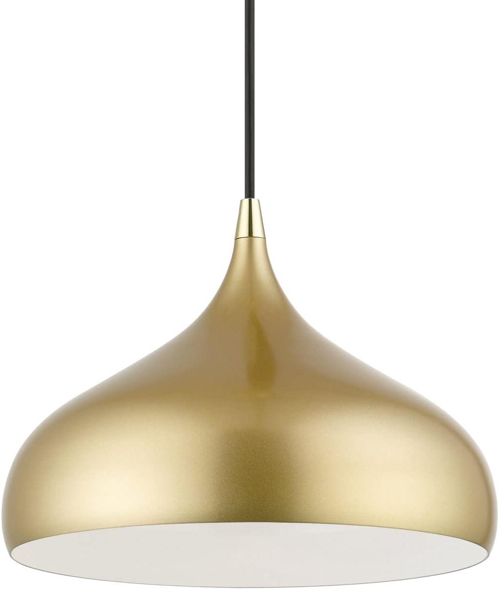 Livex Lighting Amador 1 - Light Pendant in  Soft Gold/Polished Brass