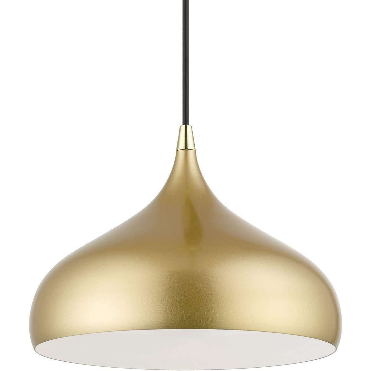 Livex Lighting Amador 1 - Light Pendant in  Soft Gold/Polished Brass
