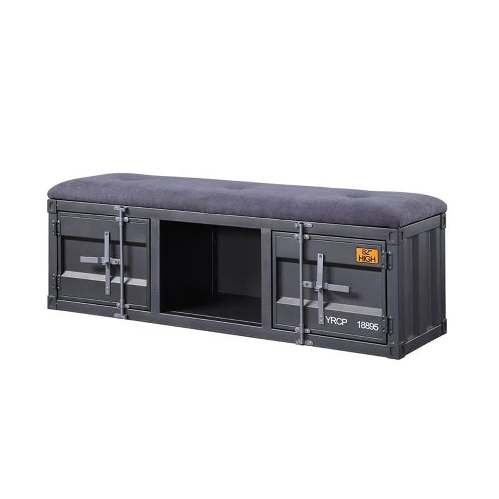 Acme Cargo Fabric Upholstered Storage Bench