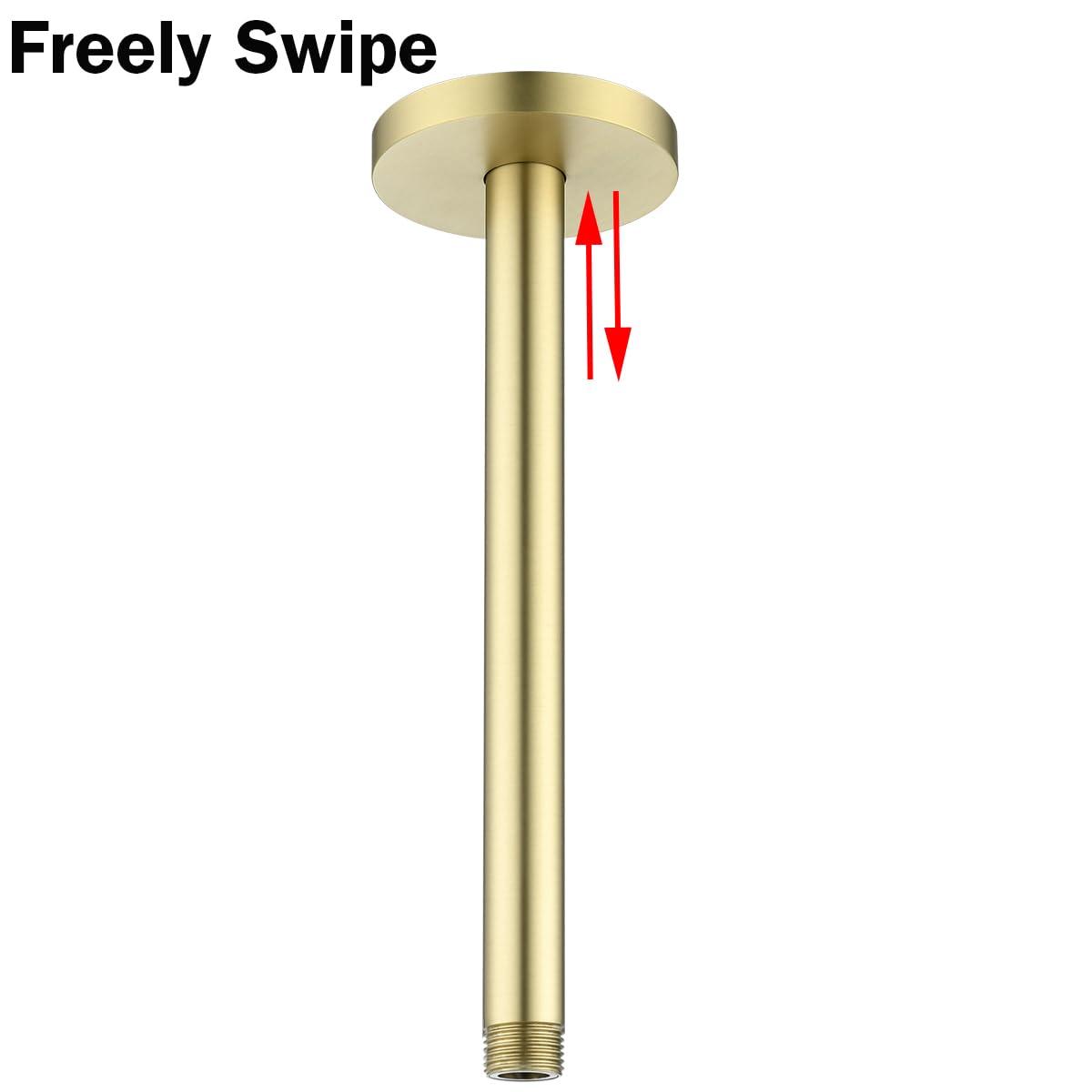 Circular 8" Ceiling Mounted Shower Arm