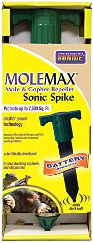 MoleMax Green Battery Operated Sonic Repellent Spike