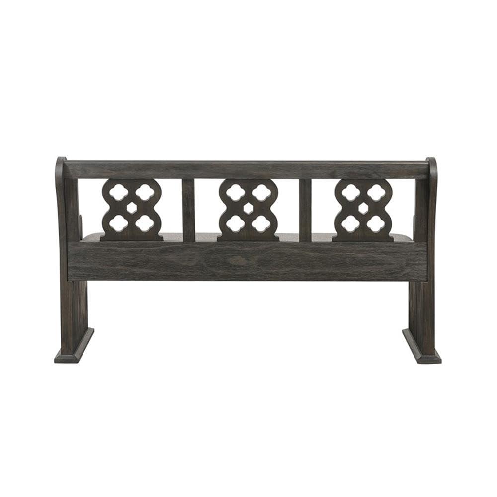 Arasina 62" Gray Distressed Wood Dining Bench