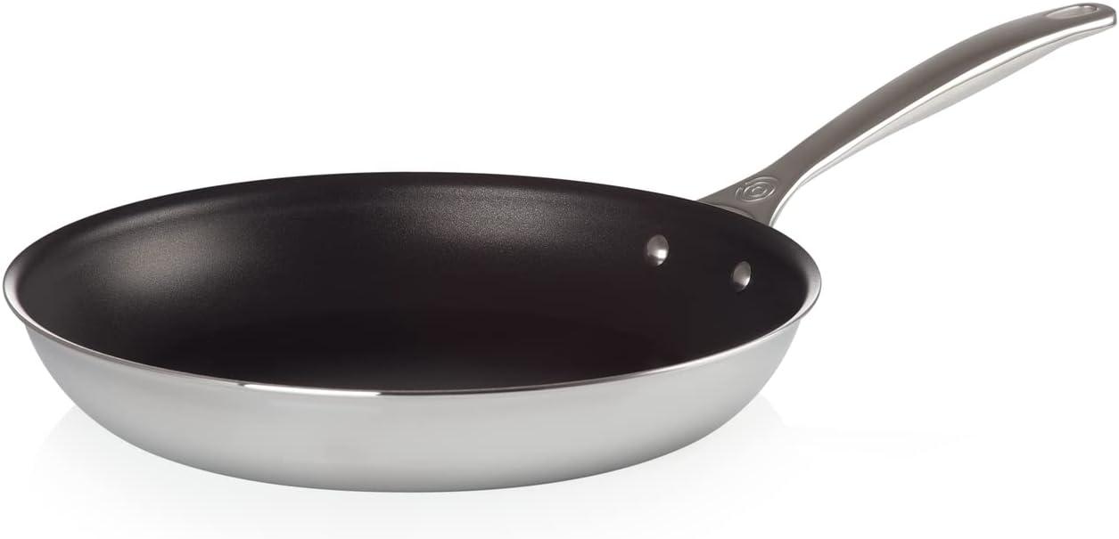 12" Stainless Steel Nonstick Fry Pan with Ceramic Coating