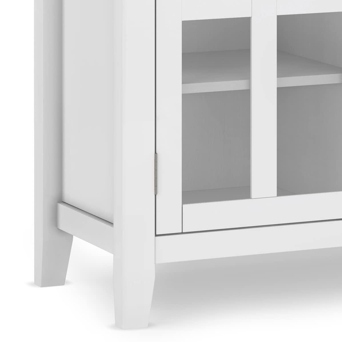 Simpli Home Artisan 53"W Solid Wood Contemporary Tall TV Stand for TVs up to 60" with Adjustable Shelves