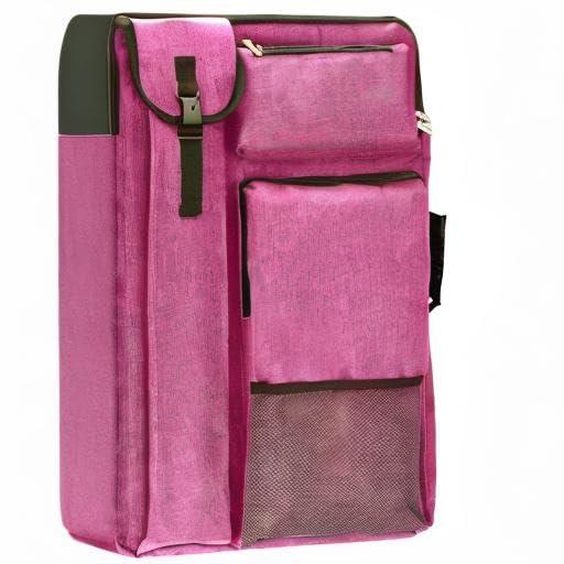 Pink 18 x 24 Oxford Fabric Artist Portfolio Backpack