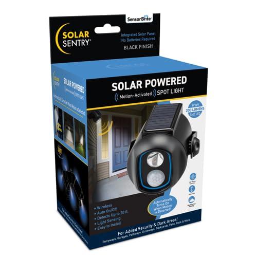 Sensor Brite SSSL-MC4 Solar Sentry Solar Powered Spot Light, As Seen On TV - Quantity 1