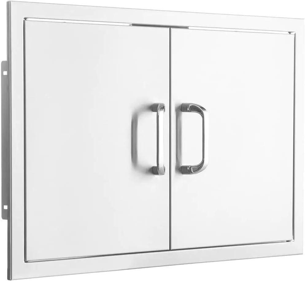 BBQGuys Signature 25-Inch Stainless Steel Double Access Door - Traditional