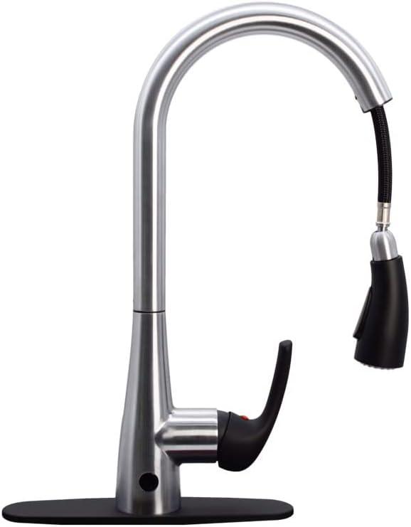 Westbrass Pull Down Spray Touch Kitchen Faucet