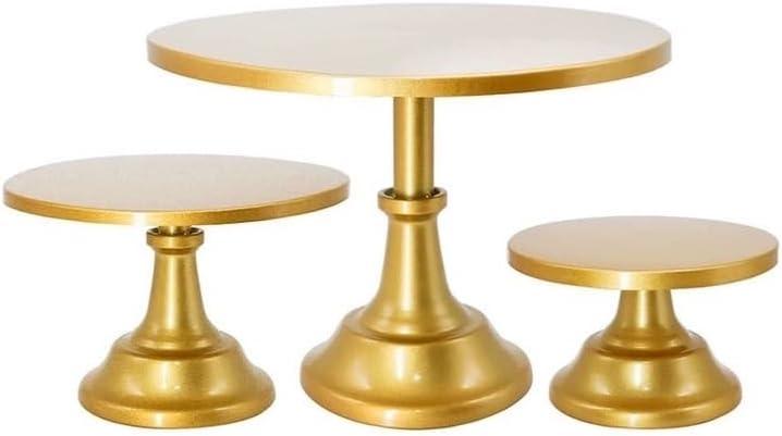 AMIENIV Iron Baby Shower Cake Stand, Gold (3 Count)