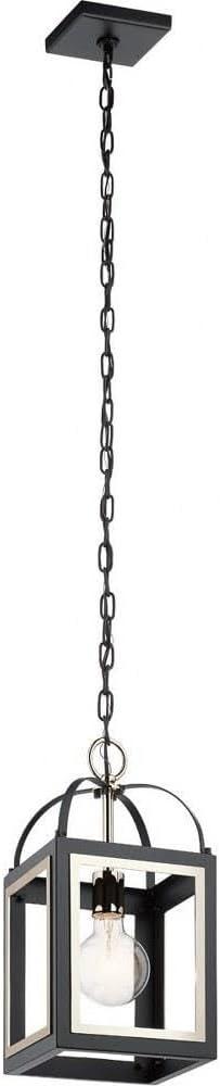 Vath™ 8" 1 Light Pendant Black