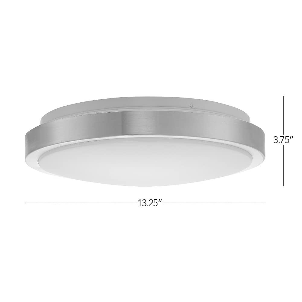 Luvoni by Maxxima 13 in. Smart WiFi LED Round Flush Mount Ceiling Light, Dimmable, CCT 2000K-5000K, 1500 Lumens