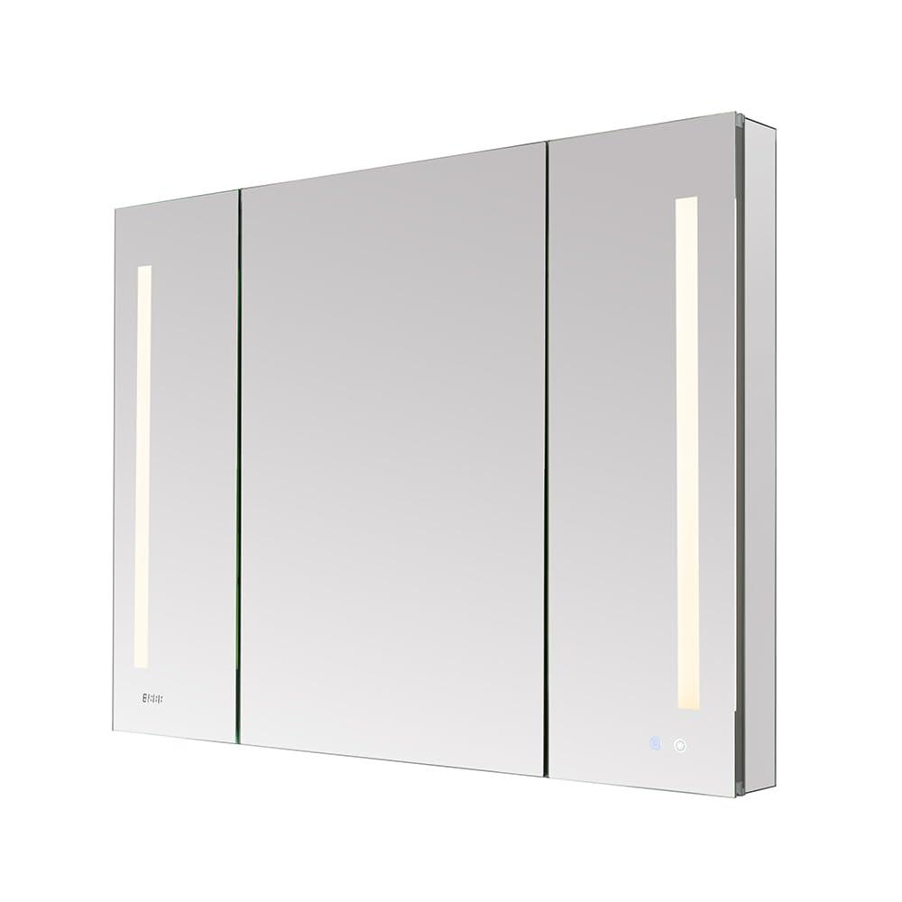 AQUADOM Signature Royale LED Medicine Cabinet, Defogger, LED 3X Makeup Mirror, Electrical Outlets