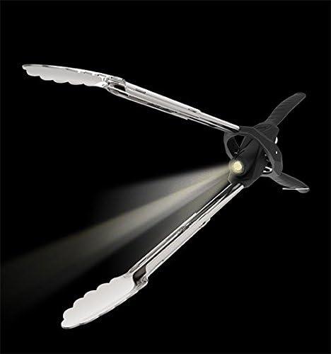 Stainless Steel Illuminating Grill Tongs with LED Light