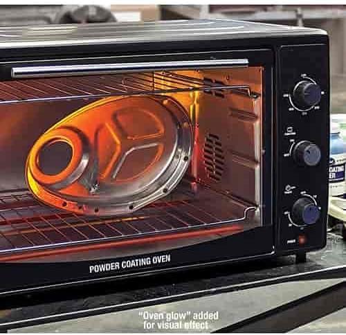 JEGS Bench Top Powder Coating Built-in Microwave Ovens in Black