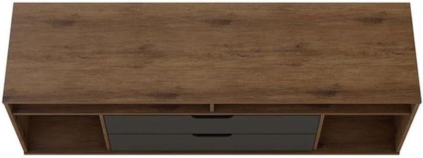 Rockefeller TV Stand for TVs up to 60'': Media Console with Storage - Manhattan Comfort