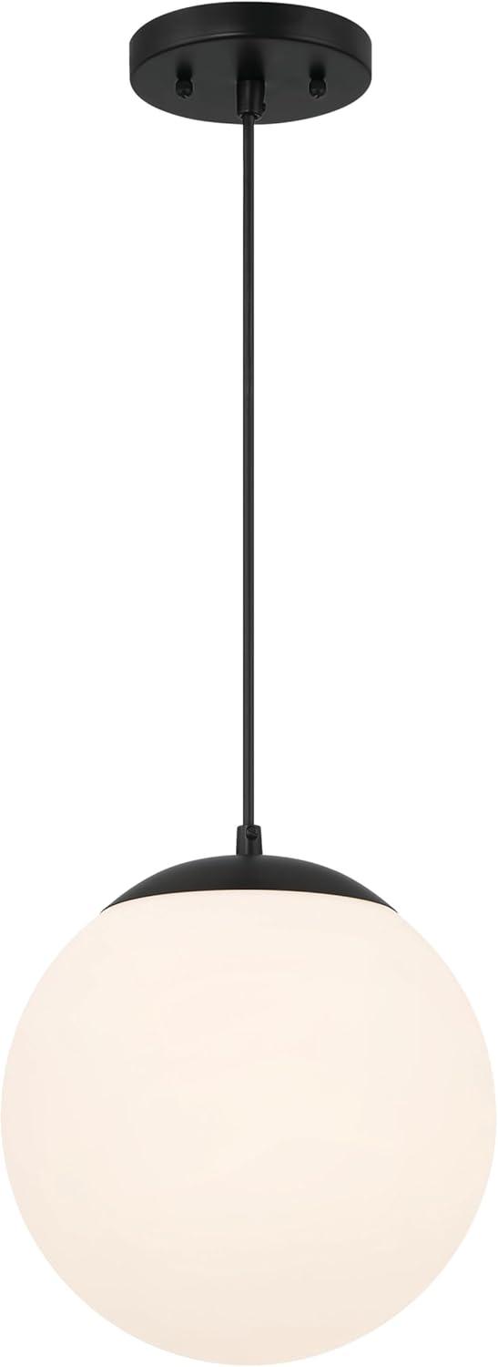 Craftmade 56891 Gaze 10" Wide Suspension Pendant - Flat Black / White