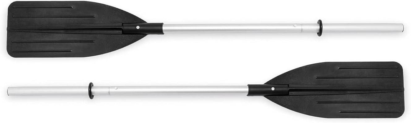 INTEX 68370EP Challenger 3 Inflatable Boat Set: Includes Deluxe 48in Boat Oars and Pump – Triple Air Chambers – 3-Person – 660lb Weight Capacity