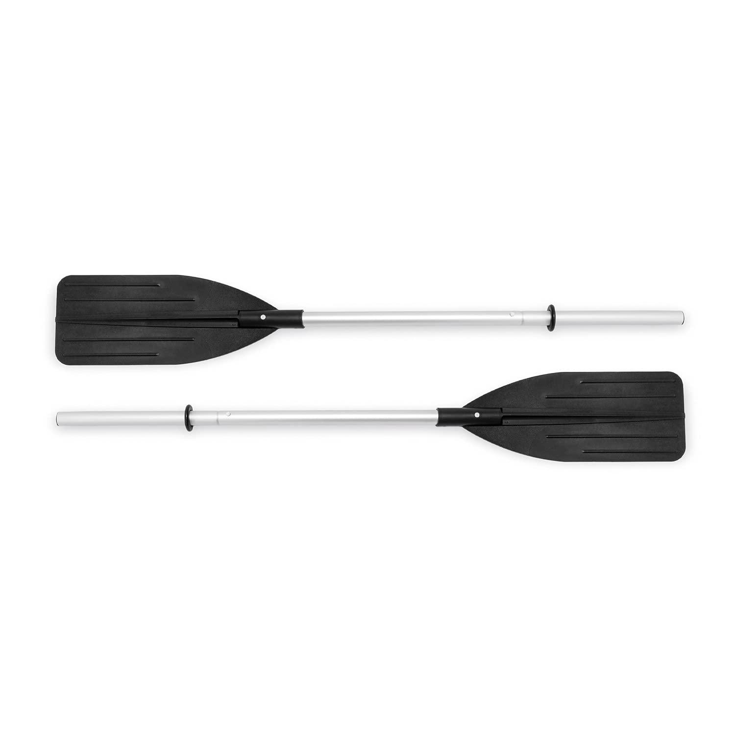 INTEX 68370EP Challenger 3 Inflatable Boat Set: Includes Deluxe 48in Boat Oars and Pump – Triple Air Chambers – 3-Person – 660lb Weight Capacity