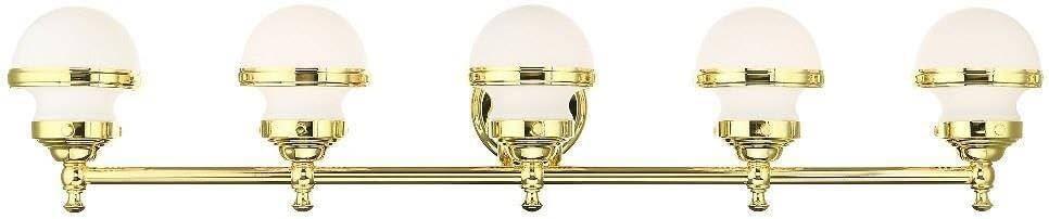 Livex Lighting Oldwick 5 - Light Vanity in  Polished Brass