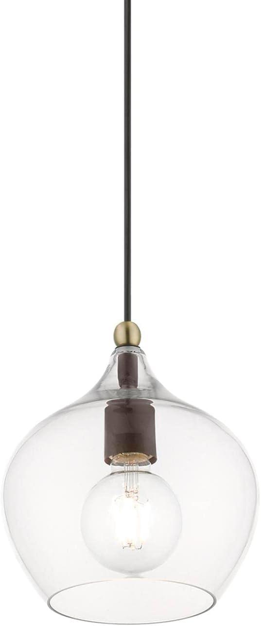 Livex Lighting Aldrich 1 - Light Pendant in  Bronze/Antique Brass