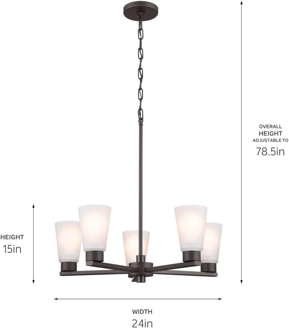 Kichler Lighting - Stamos - 5 Light Medium Chandelier In Soft Modern Style-15