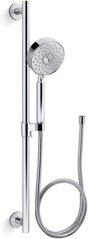 Kohler Purist 24" Multifunction Handshower Kit, 2.5 GPM, Three Spray Settings, High Pressure Spray Head