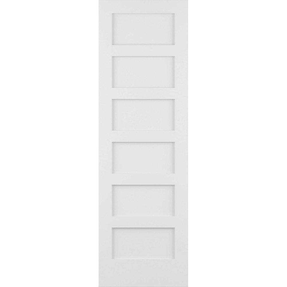 Frameport 96'' Solid + Manufactured Wood Paneled Slab Door