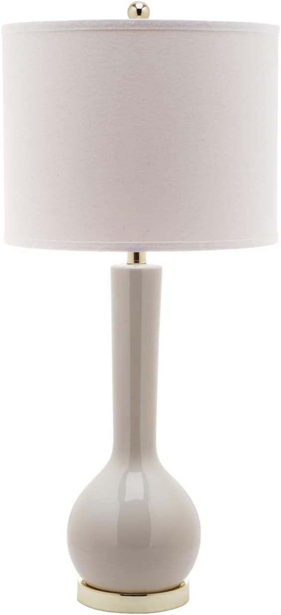 Marine Blue and Gold Traditional Ceramic Table Lamp, 30.5"