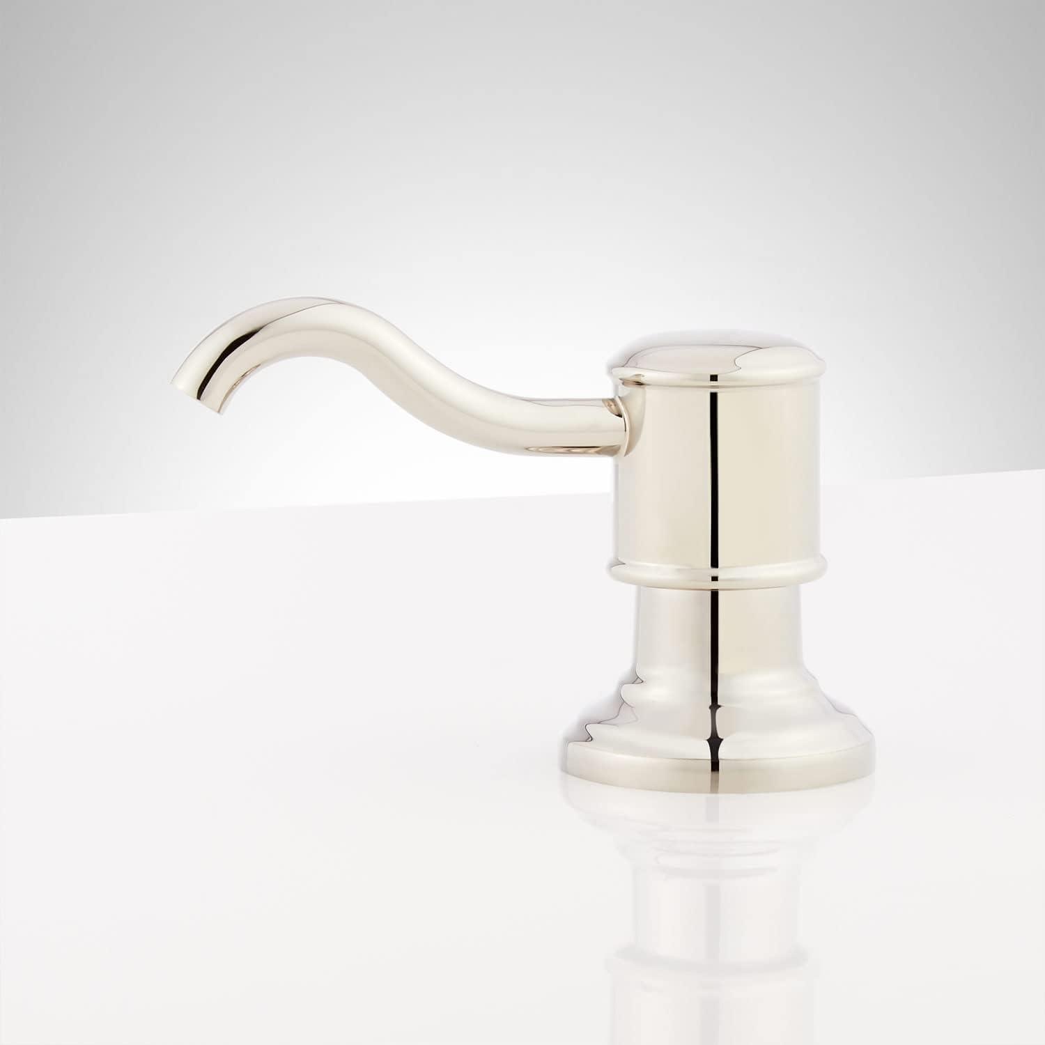 Polished Nickel Vintage Hook Style Soap Dispenser