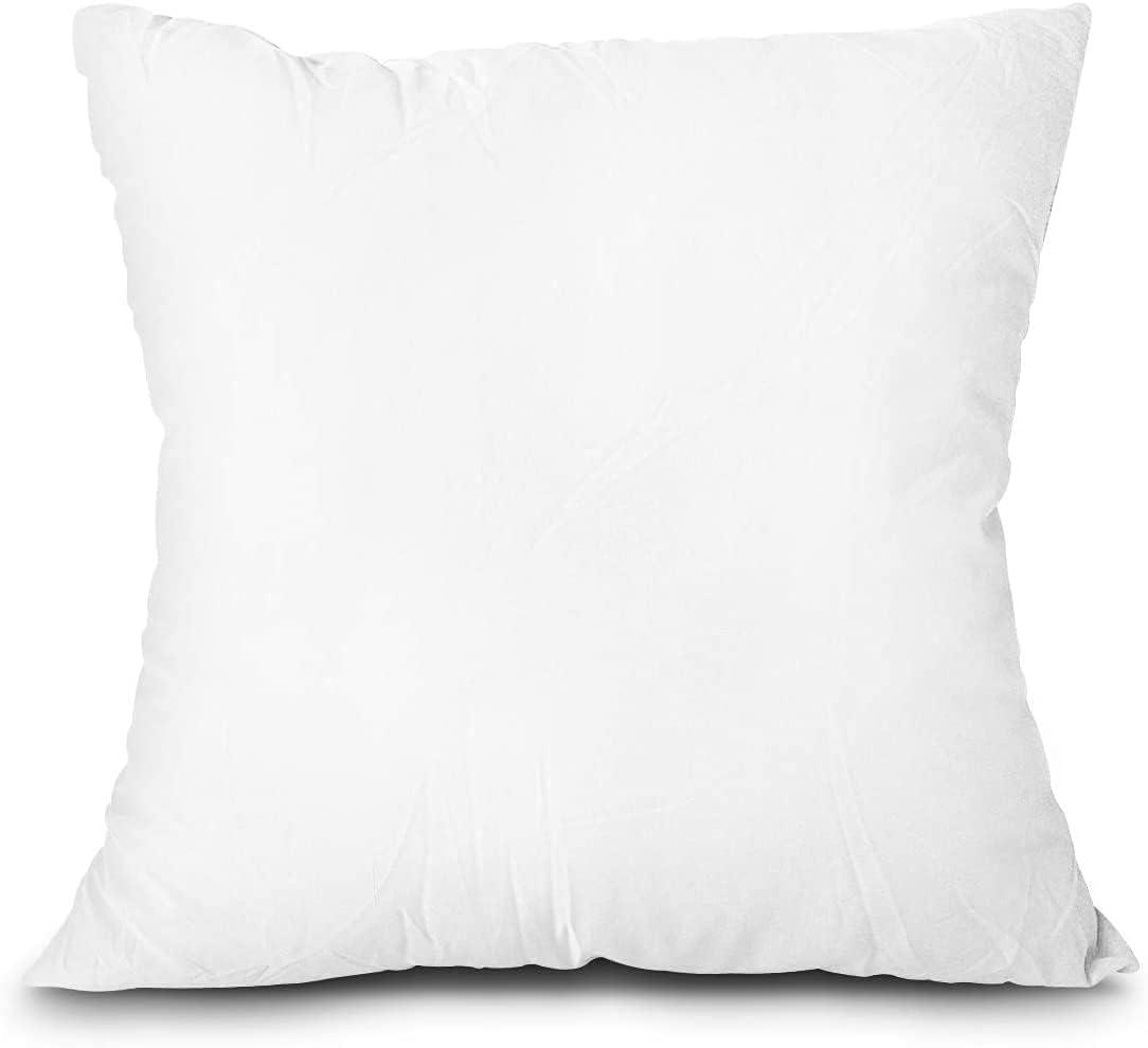 AzulHome Throw Pillow Inserts, Lightweight Soft Fillers for Sofa, Bed, and Home Décor (White, 18x18)