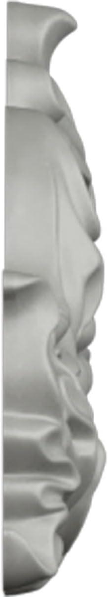 Ekena Millwork 19 1/4"W x 5 3/8"H x 7/8"P Small Grape and Leaf Center with Scrolls Onlay