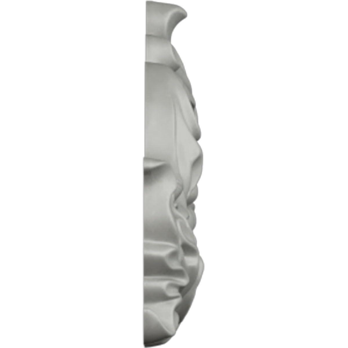 Ekena Millwork 19 1/4"W x 5 3/8"H x 7/8"P Small Grape and Leaf Center with Scrolls Onlay