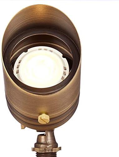 VOLT Brass Landscape Lighting Kit (8 Spotlights, 4 Path Lights)