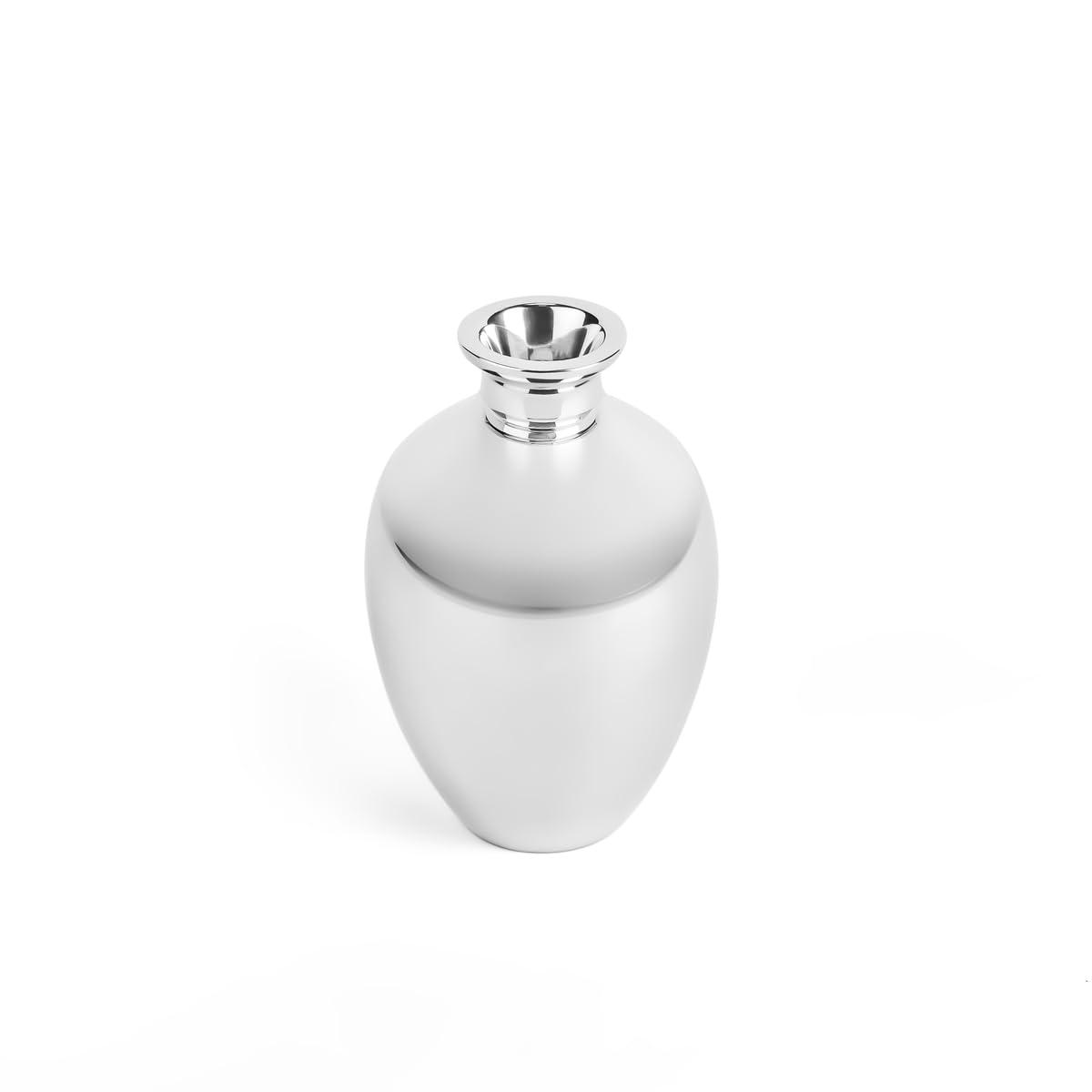 Nambe Posey Vase, 6-inch, Decorative Accent & Sleek Minimalist Design in Nambé Alloy, Ideal for Bloom Display or Elegant Modern Centerpieces - Large